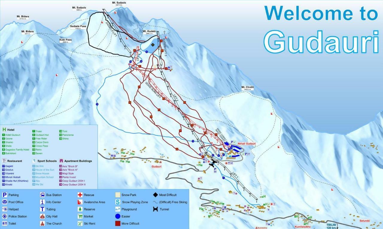 2-Room Apartment Nft Vista Gudauri 17- Near Ski Lift 外观 照片